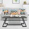 48 Inch Modern Style Coffee Table with Spacious Tabletop for Living Room-Black